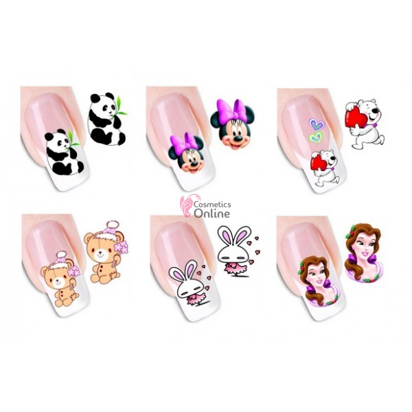 Stickere cu Apa model STC01 Animalute set de 6 folii